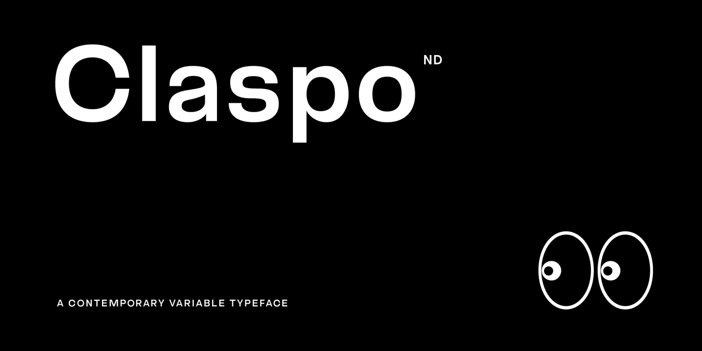 Beispiel einer Claspo ND Black-Schriftart